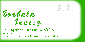 borbala kreisz business card